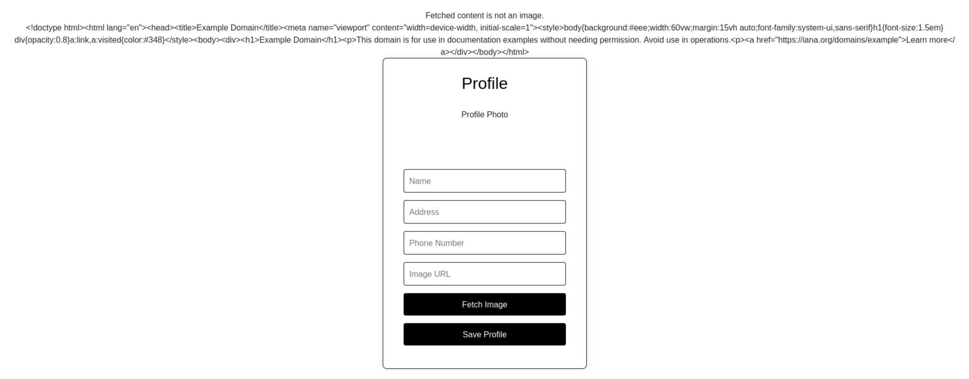 Gigantic Retail website - Profile - example.com