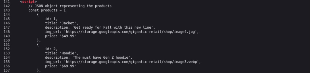 Gigantic Retail website - SHOP source code