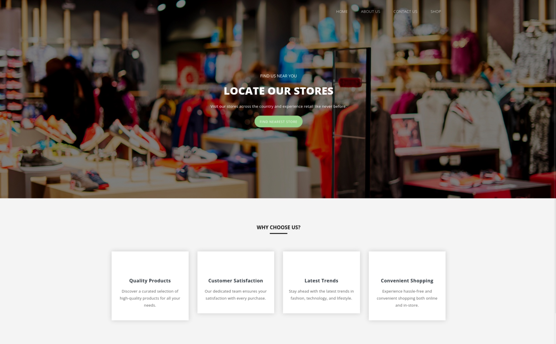Gigantic Retail website